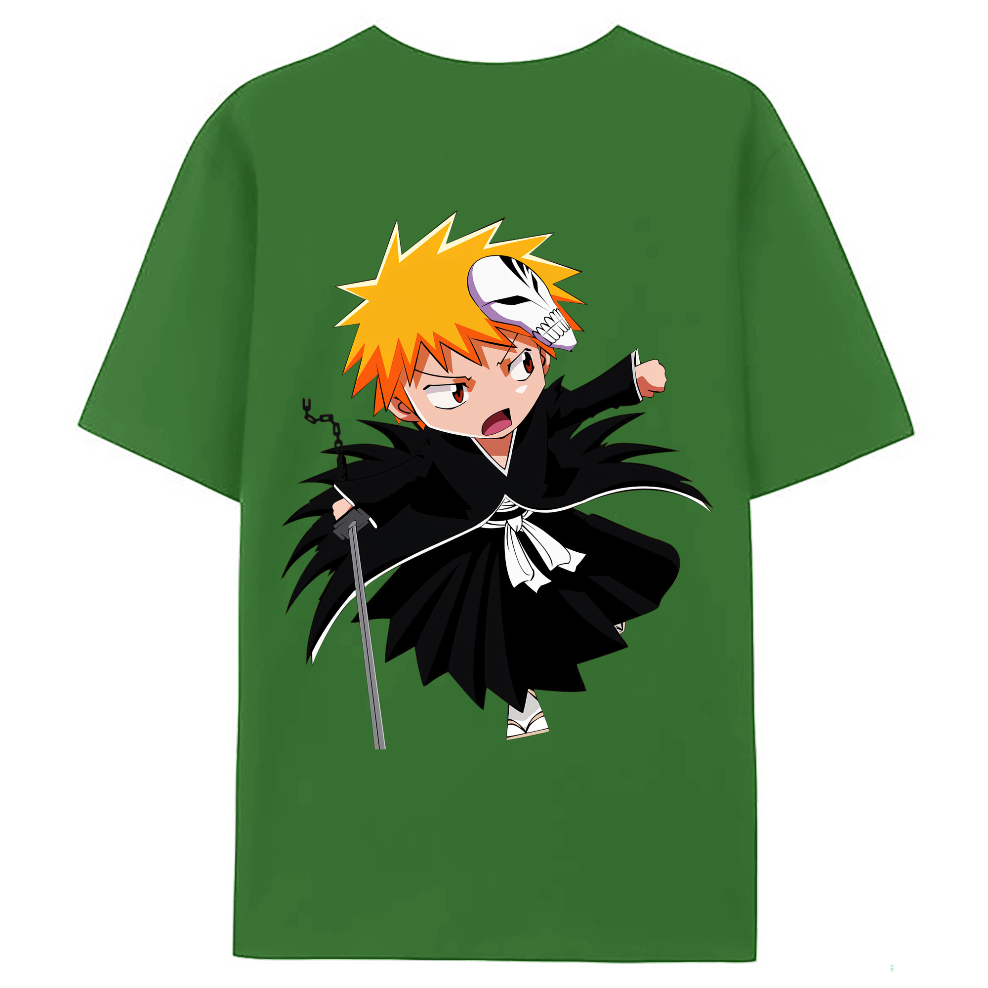 （画像用） ブリーチ 黒崎一護（くろさき いちご）BLEACH Kurosaki Ichigo レディース半袖Tシャツ(バックプリント)